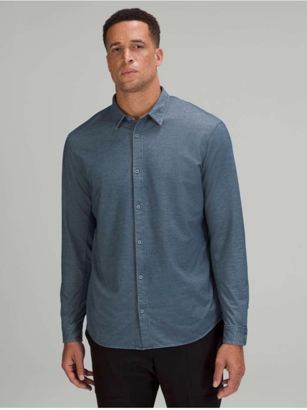 Lululemon Commission Long Sleeve Shirt
River Blue Enzyme Dye